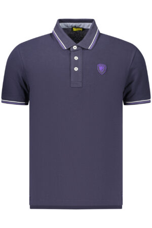 Polo de manga corta para hombre Blauer Apparel, azul.