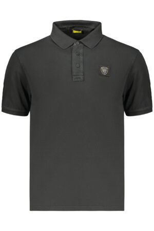 Polo de manga corta para hombre Blauer Apparel, negro.