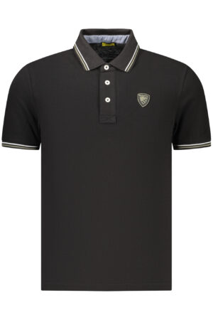 Polo de manga corta para hombre Blauer Apparel, negro.
