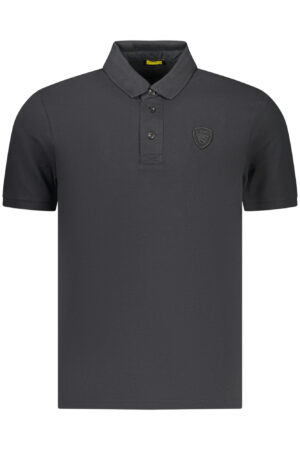 Polo de manga corta para hombre Blauer Apparel, negro.