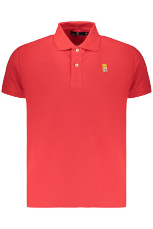 POLO DE MANGA CORTA ROJO Y AZUL MARINO PARA HOMBRE