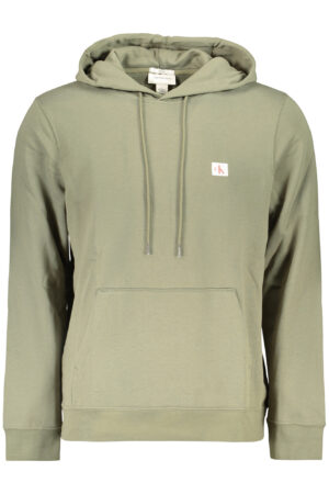 Sudadera con cremallera para hombre Calvin Klein, color verde.