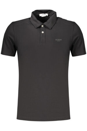 Polo de manga corta para hombre de Guess Jeans, color negro.