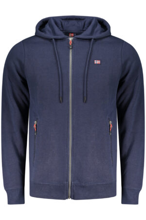 SUDADERA AZUL CON CREMALLERA PARA HOMBRE NORWAY 1963