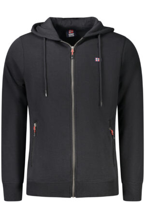 NORUEGA 1963 SUDADERA NEGRA CON CREMALLERA PARA HOMBRE
