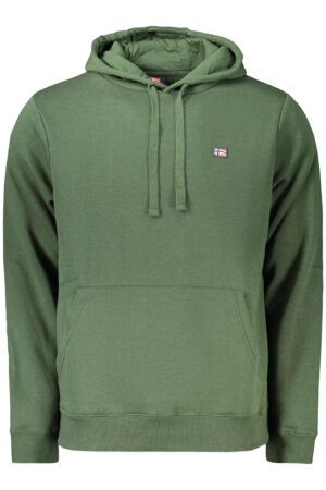 Sudadera con cremallera para hombre, Noruega 1963, color verde.