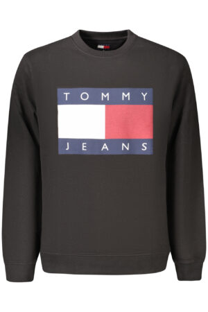 Sudadera negra con cremallera para hombre de Tommy Hilfiger